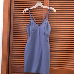 Baby blue tight dress